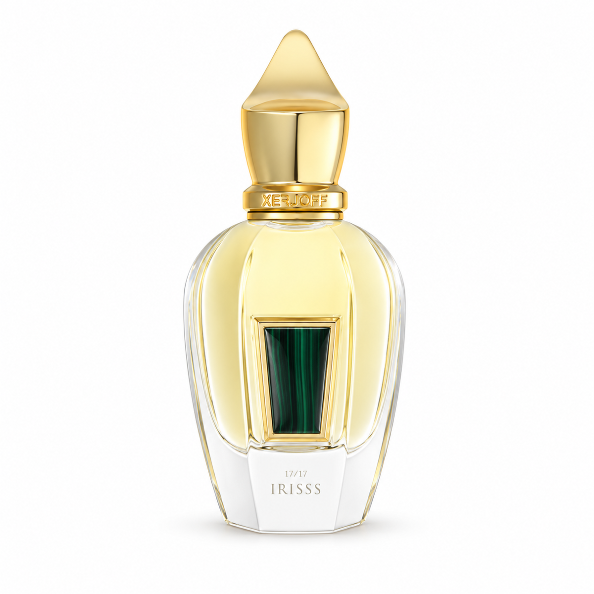Xerjoff Irisss 50 ml auf weißem Hintergrund